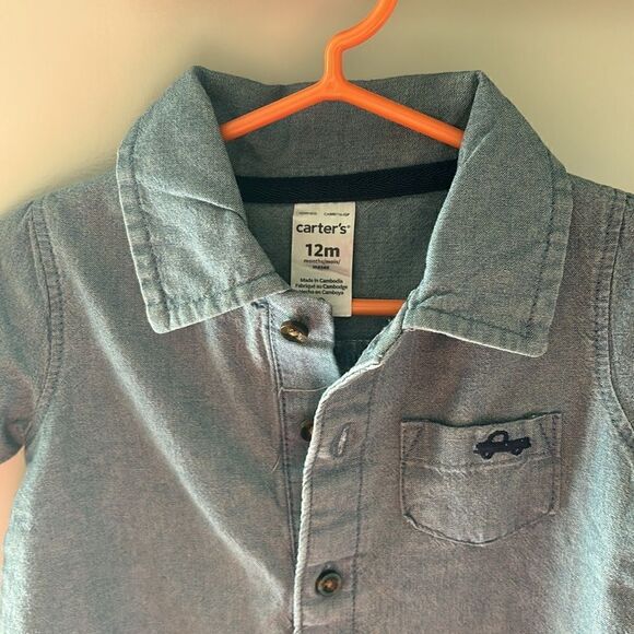 Carter’s denim summer jumpsuit - Picture 3 of 4